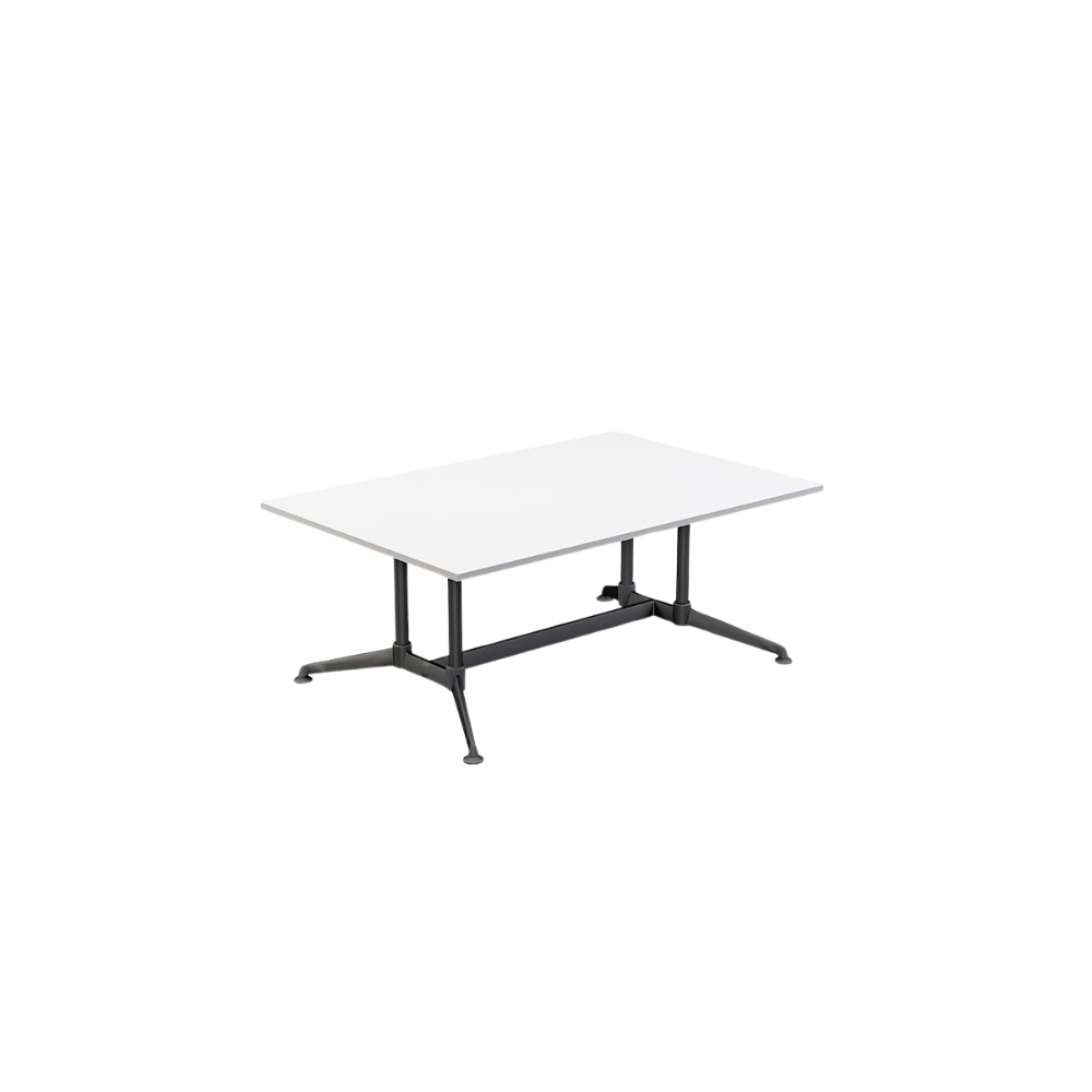 Modulus All Black Twin Post Collar leg Meeting Table All Imported