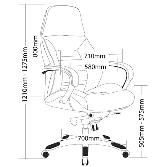 MAGNUM HIGH BACK Office Chair, detail view