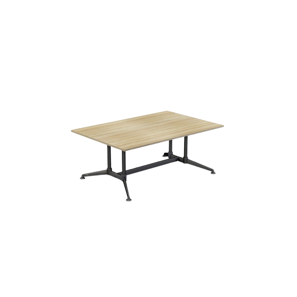 Modulus All Black Twin Post Collar leg Meeting Table All Imported