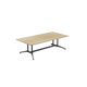 Modulus All Black Twin Post Collar leg Meeting Table All Imported