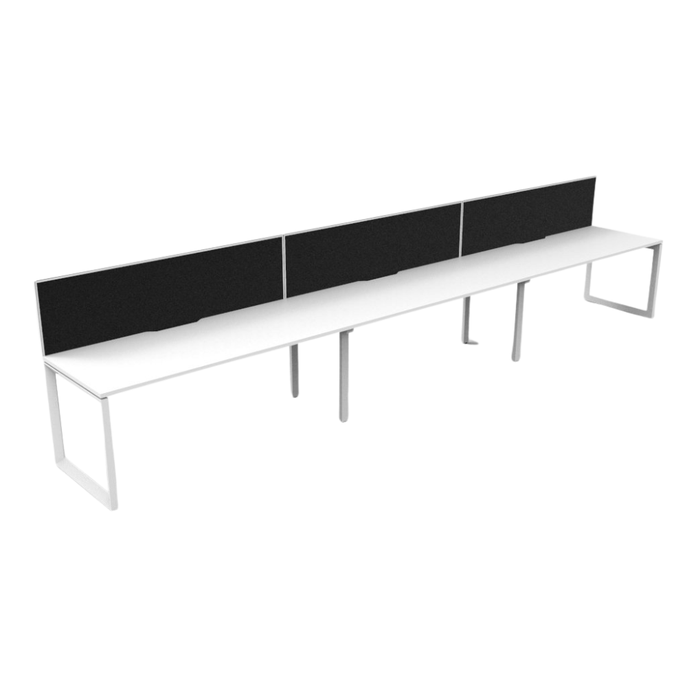 Deluxe Infinity Single Sided Loop Leg Workstation