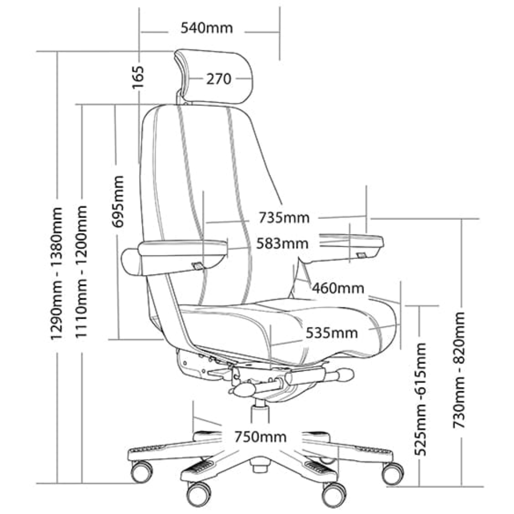 Corsa Office Chair, detail view