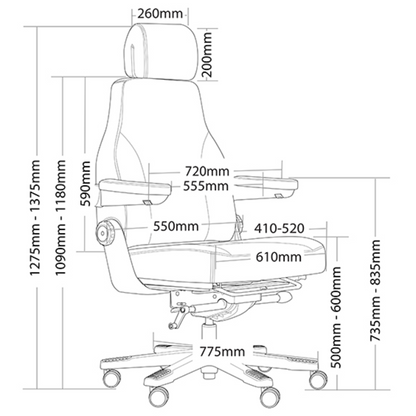 Stanza Office Chair, detail view