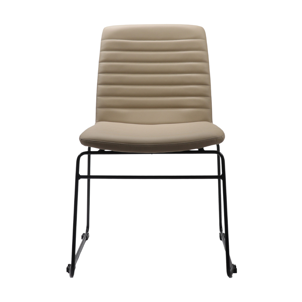 Pixel Sled Base Chair, front view