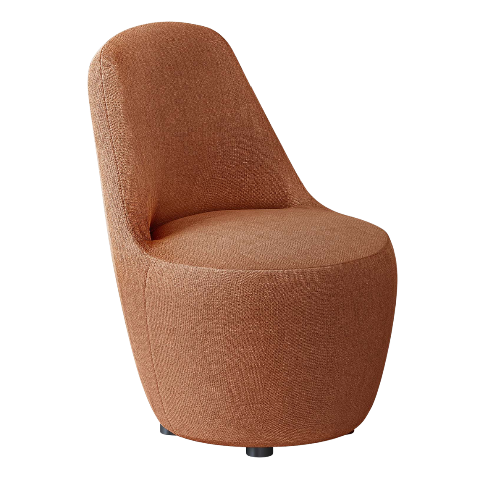 Myk Single Lounge Chair, angled view