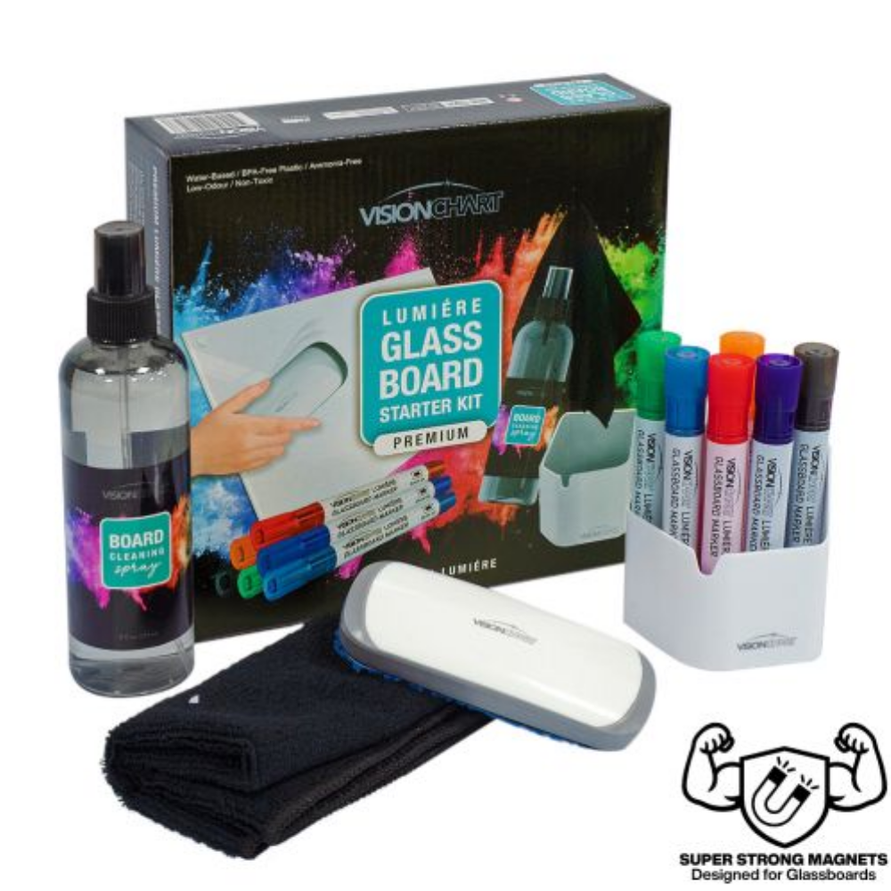 Visionchart Glassboard Premium Essentials Kit