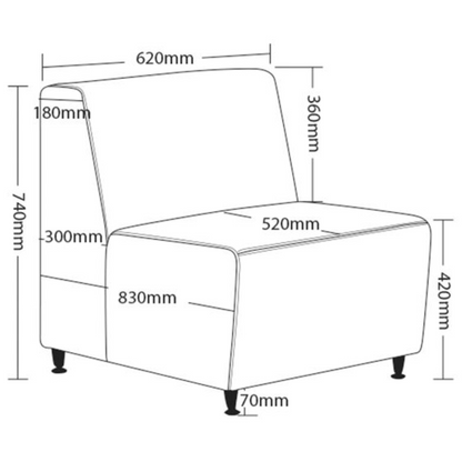 Blitz Office Chair, angled view