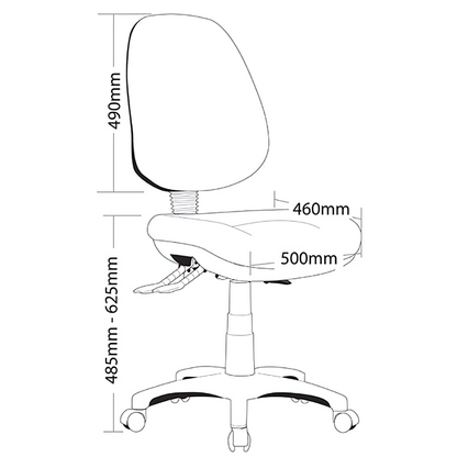 Harvey P350 High Back Chair, side view