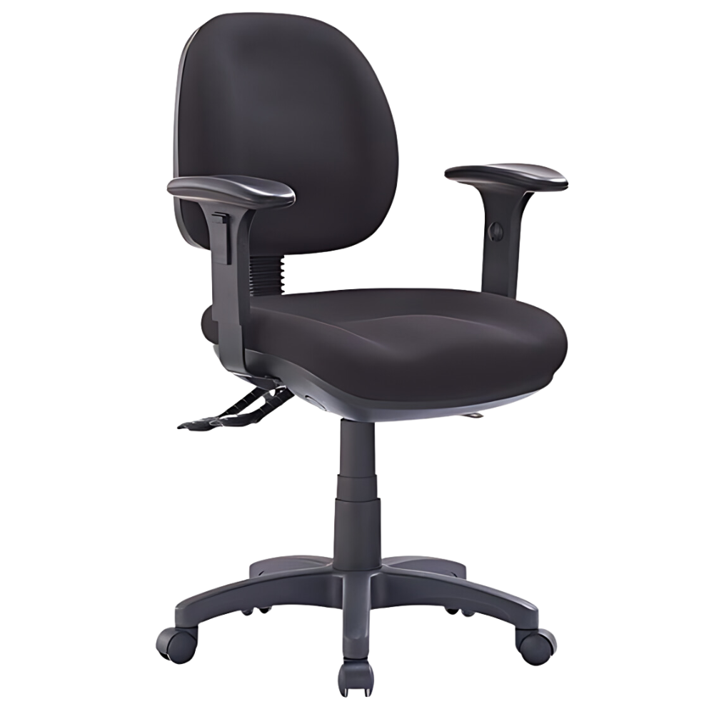 Harvey P350 Medium Back Chair, angled view