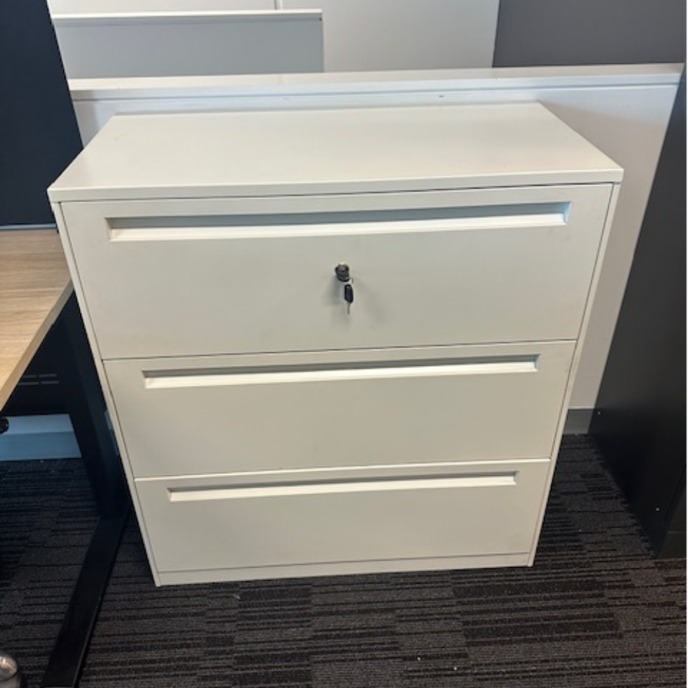 DISPLAY 3 DRAWER LATERAL WHITE