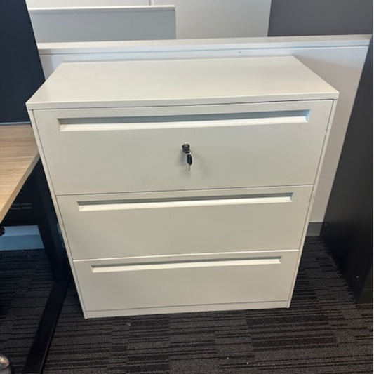 DISPLAY 3 DRAWER LATERAL WHITE