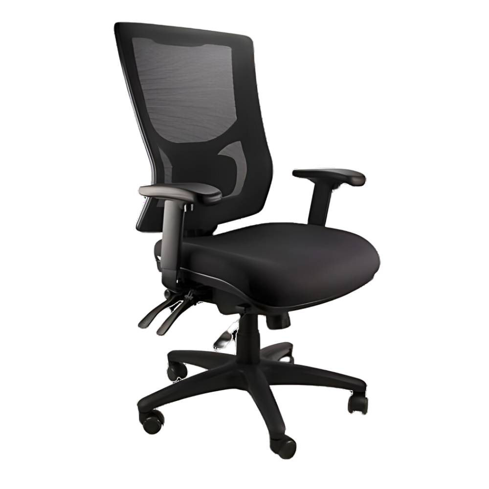 Seville High Back Office Chair, angled view